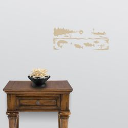 Sunrise Strike Freshwater Fish Wall Decal