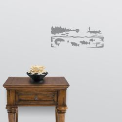 Sunrise Strike Freshwater Fish Wall Decal