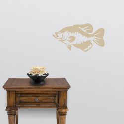 Black Crappie Wall Decal