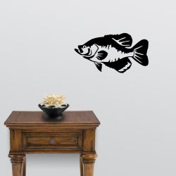 Black Crappie Wall Decal