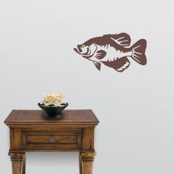 Black Crappie Wall Decal