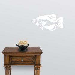 Black Crappie Wall Decal