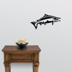 Chinook Salmon Leap Wall Decal