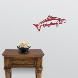 Chinook Salmon Leap Wall Decal