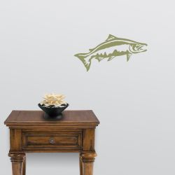 Chinook Salmon Leap Wall Decal