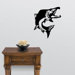 Sockeye Salmon Jump Wall Decal