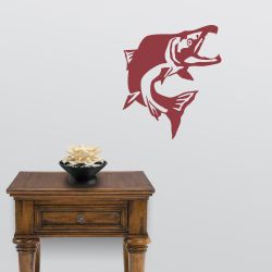 Sockeye Salmon Jump Wall Decal