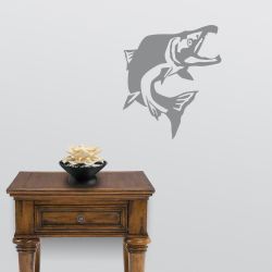 Sockeye Salmon Jump Wall Decal