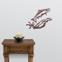 Heading Upstream Salmon Wall Decal