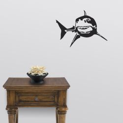 Great White Turning Wall Decal