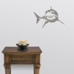 Great White Turning Wall Decal