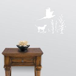 Lab Flushing Rooster Decal