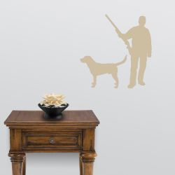 Hunter and Labrador Decal