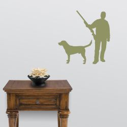 Hunter and Labrador Decal