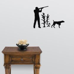 Pointer and Hunter in Corn Decal