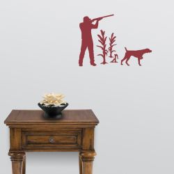 Pointer and Hunter in Corn Decal