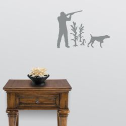 Pointer and Hunter in Corn Decal