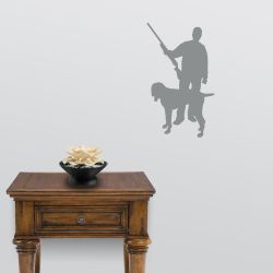 Hunter and Dog Decal