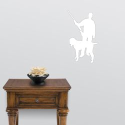 Hunter and Dog Decal