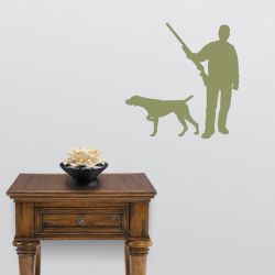 Hunter and German Shorthair Decal