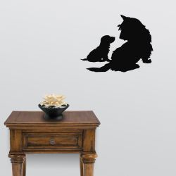 Scottish Terrier Mother and Pup Decal