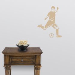 Soccer Kick Detailed Wall Decal