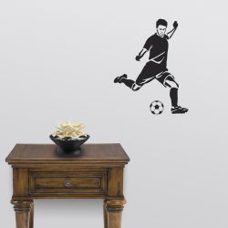 Soccer Kick Detailed Wall Decal
