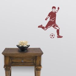 Soccer Kick Detailed Wall Decal