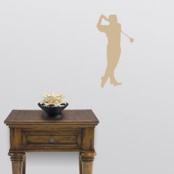 Tee-off Golfer Wall Decal