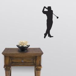 Tee-off Golfer Wall Decal