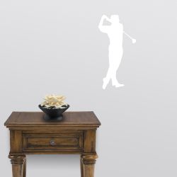 Tee-off Golfer Wall Decal