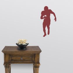 Up the Middle Football Wall Decal