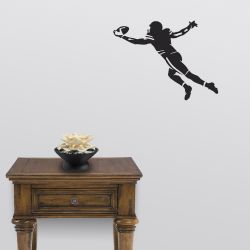 One Hand Football Catch Wall Decal