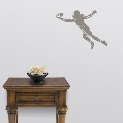 One Hand Football Catch Wall Decal
