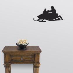 On the Trail Snowmobile Wall Decal