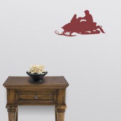 On the Trail Snowmobile Wall Decal