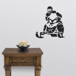 Snowmobile Race Wall Decal