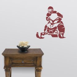 Snowmobile Race Wall Decal