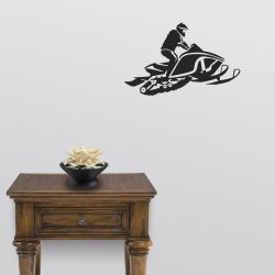 Airborne Snowmobile Wall Decal