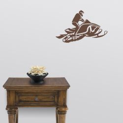 Airborne Snowmobile Wall Decal