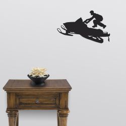 High Jump Snowmobile Wall Decal