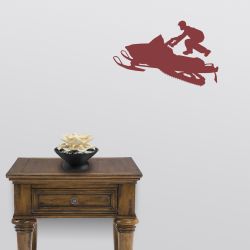 High Jump Snowmobile Wall Decal