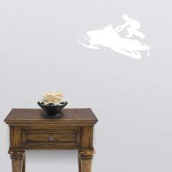 High Jump Snowmobile Wall Decal