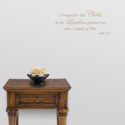 First Samuel Verse Wall Decal