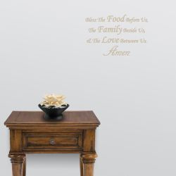 Bless The Food Prayer Wall Decal