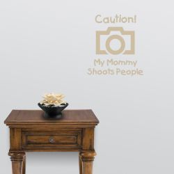 Mommy Shoots Camera Wall Decal