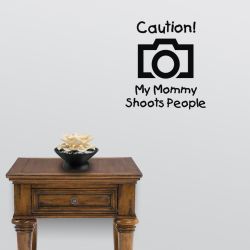 Mommy Shoots Camera Wall Decal