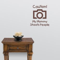 Mommy Shoots Camera Wall Decal