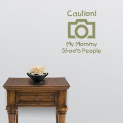 Mommy Shoots Camera Wall Decal