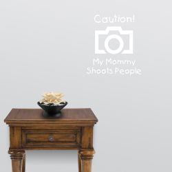 Mommy Shoots Camera Wall Decal